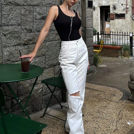 Underlay Beautiful Back Knitted Camisole Vest Paired With Women Summer Breast Covering 2024 New Cotton Sleeveless Outerwear Top