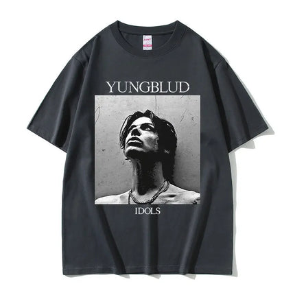 Rocker Yungblud IDOLS Album Tour 2025 T-shirt Men's Women Hip Hop Rock Summer Short Sleeve T Shirts Casual Vintage T-shirts