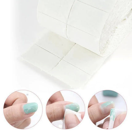 300Pcs Nail Wipe Cotton Pads Nail Manicure Soak Nail Art Cleaning Manicure Tool Polish Remover Cleaner Paper Small Roll