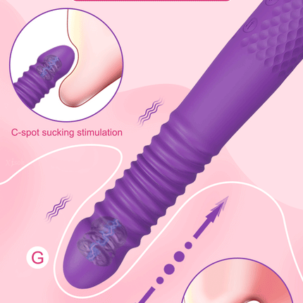 Automatic Telescopic Thrusting Realistic Dildo Vibrator for Women G Spot Clitoral Anal Stimulation Sex Machine Sex Toys Adult 18
