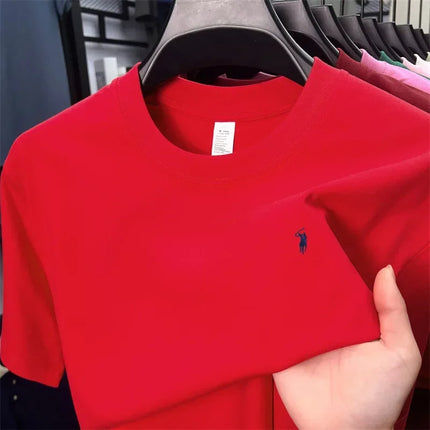 2026 model cotton short-sleeved T-shirt, high-end design, embroidered pattern, summer style, designer brand, round-neck embroide