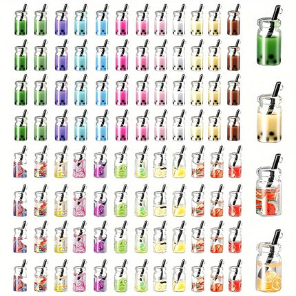 6/20/42pcs Multi-color Bear,milk Tea Cup Shaped Pendant,jewelry Making Kit,DIY Bracelet,earring,Christmas,Valentine's Day Gifts