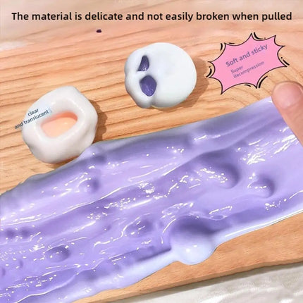 Super Soft Feel Table Toys Ultra-thin Ice Skin Stress Relieving Toy Stress Reliever Sticky Handmade Ball