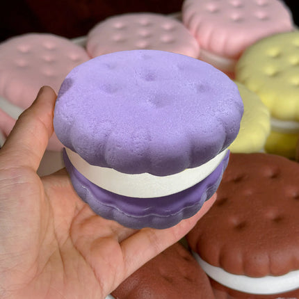 Mousse Cake Squishy Toy Slow Rising Brown Sugar Mousse Square Cake Slow Rebound Squeeze Toy Anti Stress Release Hand Relax Gift