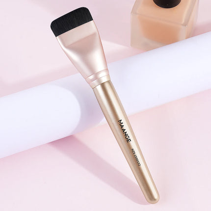 MAANGE Flat Head Foundation Brush Ultra Thin Top Mask Brush For Liquid Cream Cosmetics Blending Beauty Tool Premium Gift