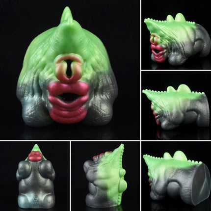 GEEBA Fantasy Red/Blue Dragon Male Masturbator Silicone Adult Men's Onahole Pocket Pussy Realistic Vagina Stroker Men Sex Toys