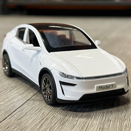 New 1:32 Model Y Electric SUV Alloy Metal Diecast Model Car Sound And Light Pull Back Children Toy Cars Birthday Present Friend