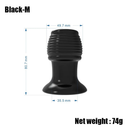 Orissi  S M L Hollow Tunnel Anal Plug Clear Transparent Threaded Butt Plug Set Anus Dilator Speculum BDSM Toy，Adult toys