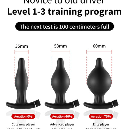 10-frequency Vibration Prostate Bead Inflation Huge Anal Plug Electric Orgasm Masturbation Massager Sex Product Butt Plug SexToy