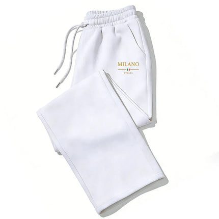 2026 Hot Sale Milan City Printed Jogger Pants Men Women Autumn Winter Casual High Quality Outdoor Running Sports Sweatpants