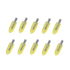 10pcs yellow glitter