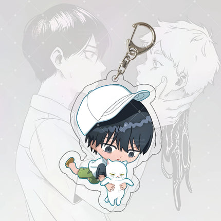 Anime Keychain Hikaru ga Shinda Natsu Hikaru Acrylic Keyring Strap Figure Hanging Accessories Backpack Decoration 6cm, Fan Gift