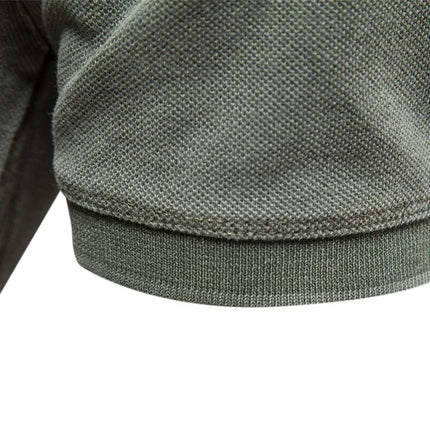 New summer style men's POLO shirts—100% cotton, solid color, sporty lapel design, fashionable casual short-sleeved T-shirts.