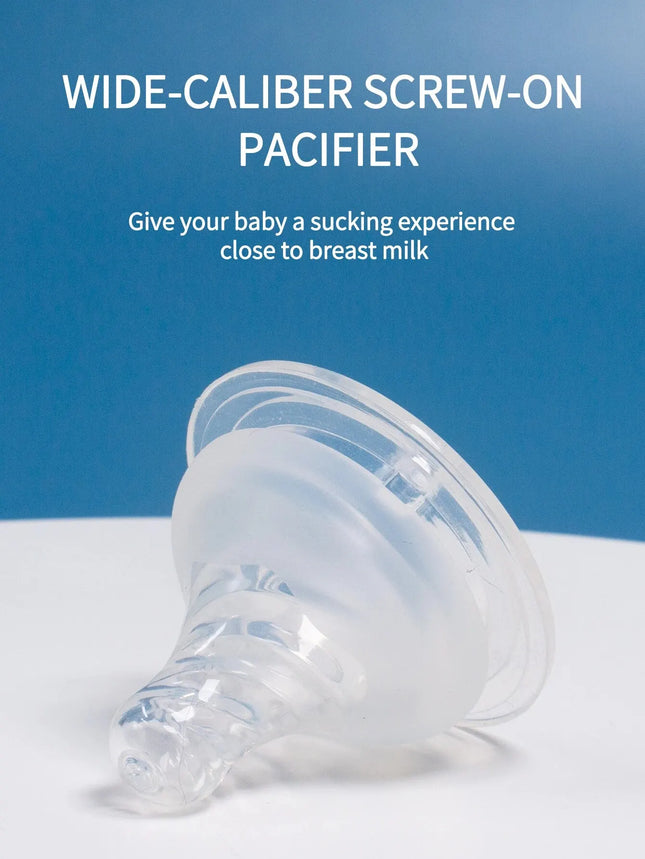 1pc Baby Bottle Nipples 5cm Wide Mouth Thickening Three Dimensional Simulation Of Breast Milk 5cm Silicone Nipple Baby Items