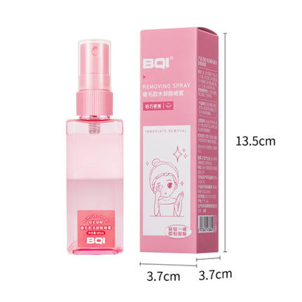 BQI 80ml Pink Proffesional Eyelash Glue Remover Spray Quick Unloading For Lashes de pestaña Remover Makeup Tools