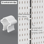 W Vertical wire clip