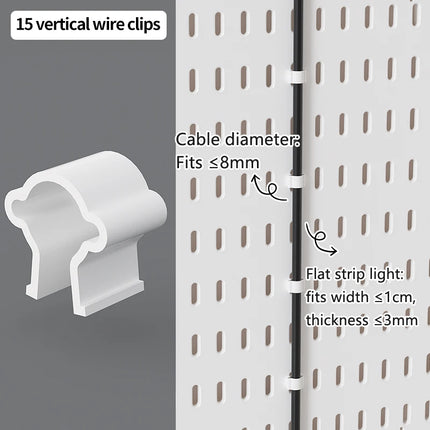 Home & Office Desktop Pegboard: Height-Adjustable Standing Storage Rack for Supplies, Also for Decorative Figurine Display