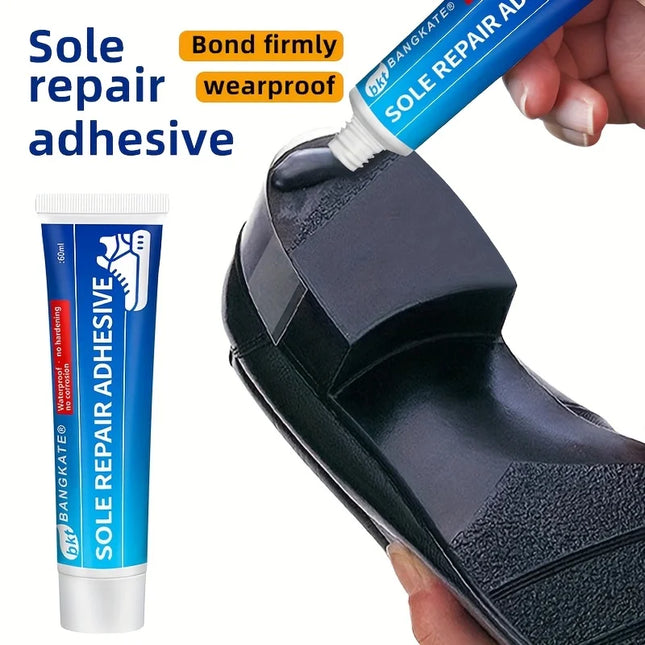 Waterproof Shoe Sole Repair Glue Super Strong - Durable Sealant for Crack Filling, Black Repair Paste for Rubber Materials