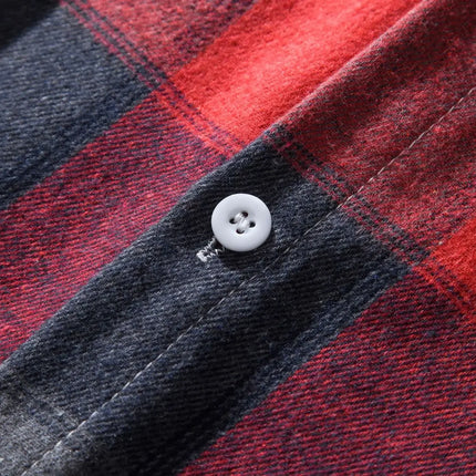 Autumn Hot Sale Of The Season Men's Plaid Hooded Casual Shirt Independent Station Cross-Border Checkered Hoodie Style Floral Patchwork