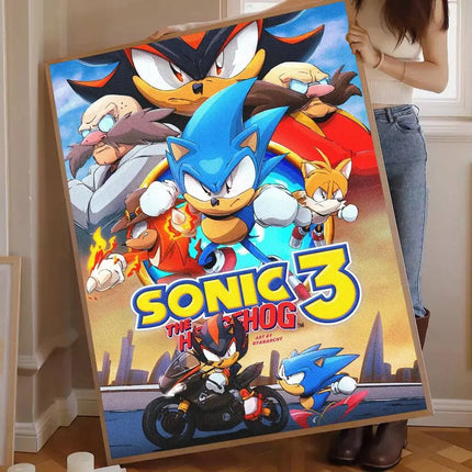 Affiche Murale Sonic 50x70cm Déco Moderne | Sonic Poster Wall Art Picture