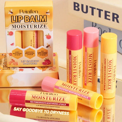 3-Pack Moisturizing Lipstick Hydrating Moisturizing Anti-Dry Crack Moisturizing Lipstick Set