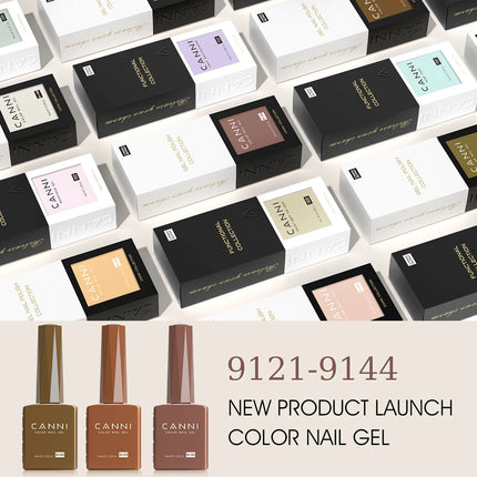 9ml CANNI Gel Nail Polish HEMA FREE TPO FREE Round Brush Gorgeous Color Soak Off UV LED Semi Permanent Gel Varnish Winter Nails