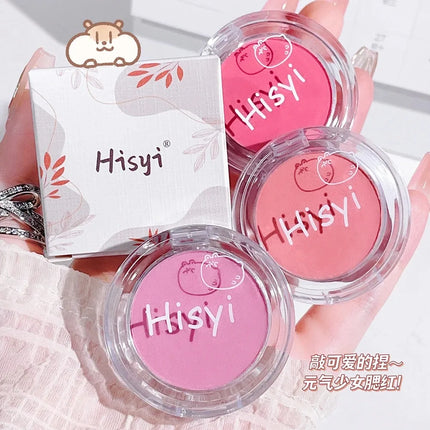 HISYI monochrome blush whitening matte cosmetics natural smudge nude makeup blush plate