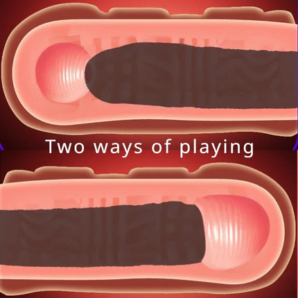 Male Masturbator Cup Penis Trainer with Sucking Ball Realistic Vagina Penis Massage Reusable Masturbator Oral Sex Toys for Men
