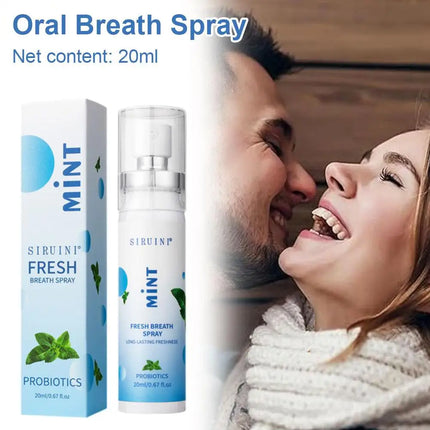Oral Fresh Spray Mouth Freshener Oral Odor Treatment Oral Remove Bad Breath Fruit Litchi Peach Flavor Persistent Oral Care