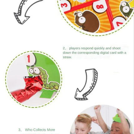 Funny Frog Mouth Tongue Table Game Greedy Snake Anole Lizards Play Competitive Parent-child Interactive Table Children's Toys