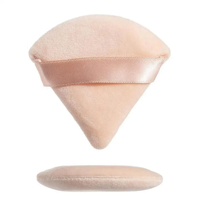 Triangle Velvet Powder Puff Pizza Flours Mini Face sponge Makeup Lightweight Cosmetics Makeup Tool Washable M4L1