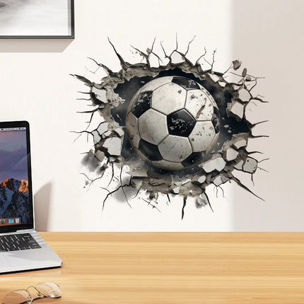 3D Visual Effect Football-Themed Home Decor Stickers, Suitable for Decorating Rooms, Exquisite Wall Stickers for the Living Room