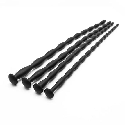 8 Sizes Safe Soft Silicone Urethral Penis Stimulant Dilator Urethral Rod Catheter Sex Toys Horse Eye Stick For Male BDSM Plug