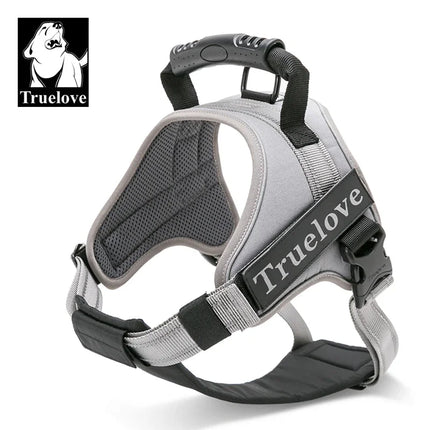 Truelove Dog Harness No-Pull Reflective Stitching Night Visibility Outdoor Adventure Big Dog Harness Match Puppy Vest TLH5753