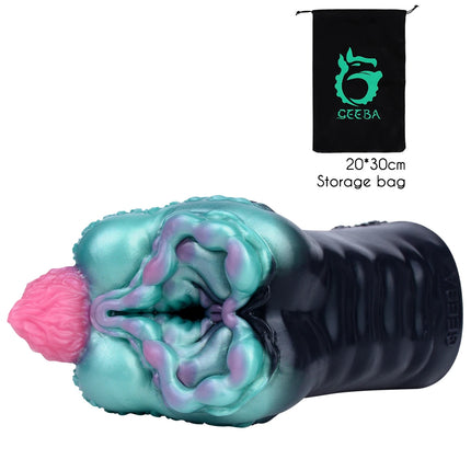 GEEBA Silicone Sex Foot Toys Fantasy Male Masturbator Unique Alien Stroker Adult Sex Toy Aritificial Vagina Pocket Pussy Stroker