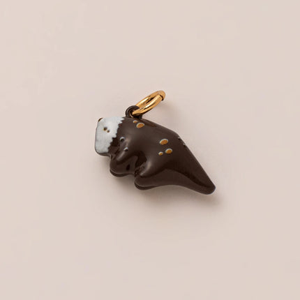 Simple style cute small animal series pendant fox stainless steel accessories gold plated