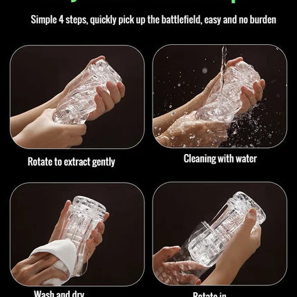 Male Masturbator Cup  Pussy Transparent Vagina Adult Goods Endurance Exercise Vacuum Pocket Sex Toy for Men Adult Suppli Pussy