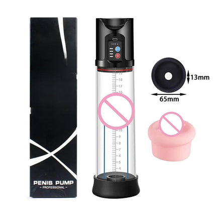 Adult Sex Toys Vacuum Pump Electric Penis Enlargement Extend Pump Enhanced Penis Male Masturbator Penis Pumps for Men Erections