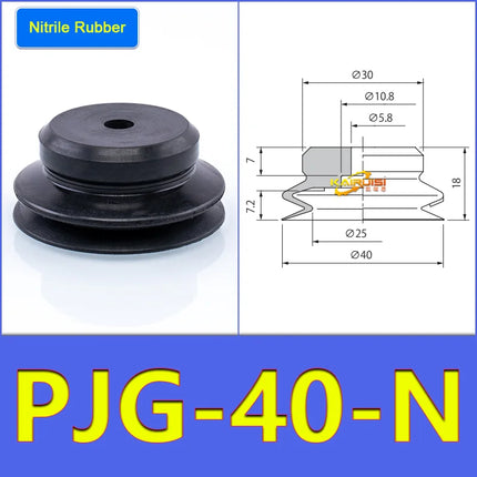 5pcs/pack PJG Series Vacuum Suction Cups PJG-20/25/30/35/40 Industrial Pneumatic Components High-Power Suction Nozzle