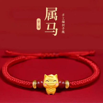 12 Constellation Zodiac Sign Charm Braided Bracelets Men Women Classics Red Rope Bracelet & Bangle Birthday Gift Party Jewelry