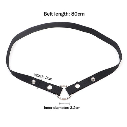 Anti Off Male Chastity Cage Device Adjustable Three Way Elastic Band Auxiliary Belt Sexy Underwear Sex Toy For Men