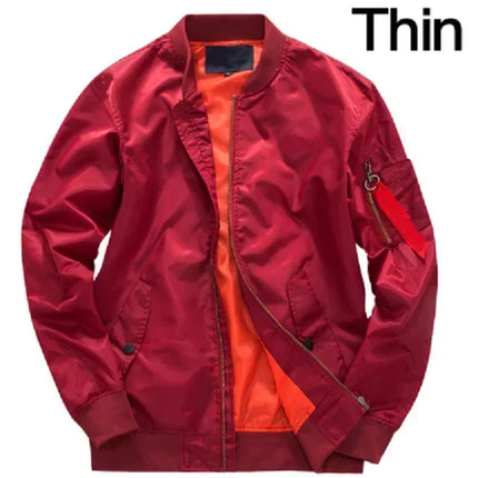 2025 New Jacket Mens Autumn and Winter Thickened Outdoor Baseball Suit Windproof Coat Men Casual Camping Lightweight Windbreaker