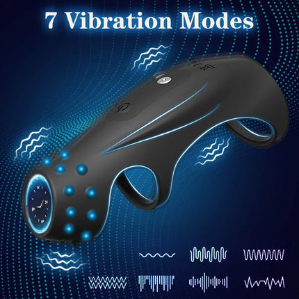 Penis Ring Vibrator for Men Cock RingPenis Sleeve Delay Sex Toys for Couple Cockring, Dick Sleeve Erotic Adult Supplies
