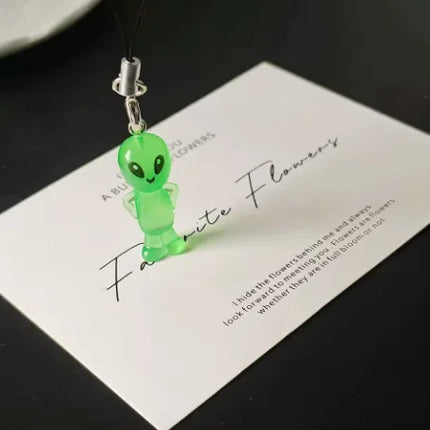1/3pcs Luminous Alien Keychain Glow in The Dark for Phone Strap Backpack Bag Charms Funny Pendants for Women Men DIY Decoration