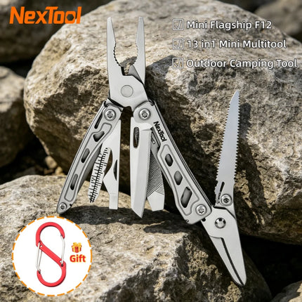 NexTool Mini Flagship F12 Multi Functional Tool 13 In 1 Folding EDC Multitool Screwdriver Pliers File Ruler Outdoor Hand Tools