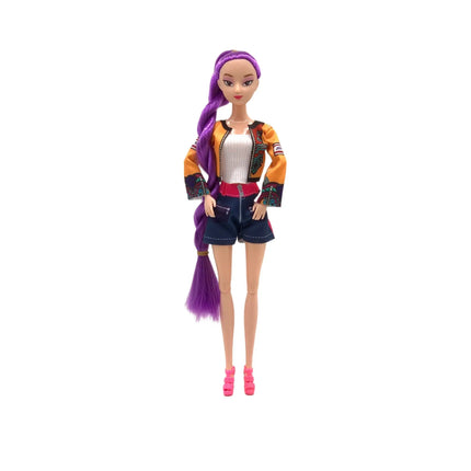 Kpop Rumi Mira Zoey Vinyl Doll Anime Hunters Girl 11 Inch Articulated With Theme Music Cute Toy 3PCS Set Gift for Kids Girl Fans