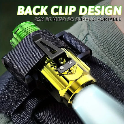 Portable Mini LED Flashlight 3LED Ultra Strong Light Flash Light USB Rechargeable Torch Built-in Battery with Pen Clip Lantern