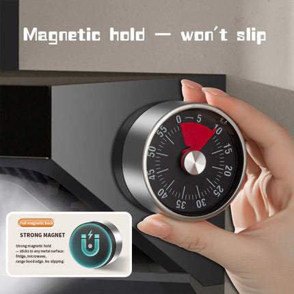 Visible Mechanical Timer, 60-Minute Countdown Clock, Time Manager for Kitchen Baking and Classroom Use – No Power Required