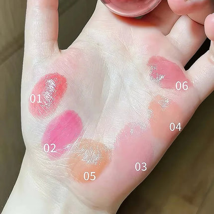 Cappuvini Juice Blush Ball Water Light Blusher Brightening Face Easy Color Multi-Use Blush Makeup Suitable For Lips And Cheeks