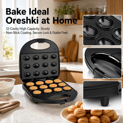 Cross-border electric hot nut machine dessert snack machine home DIY cake baking machine hazelnut machine 750W